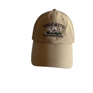 Yosemite National Park Beige Hat Cap Adjustable